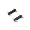 Encabezado de pin de 1.27 mm dual fila ángulo recto SMT